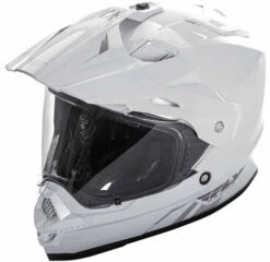 Fly Racing Trekker Solid Helmet -Motorcycle Helmet Store fly racing trekker solid helmet white 42369.1502440635