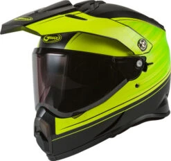 Gmax AT-21 Raley Helmet Black/Grey M -Motorcycle Helmet Store gmax at 21 raley helmet black hi vis smoke shield 90683.1588254812