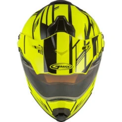 Gmax AT-21S Epic Snow Helmet - Dual Shield -Motorcycle Helmet Store gmax at 21s epic helmet dual shield hi vis black top 83335.1603451677
