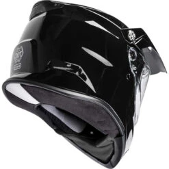 Gmax AT-21S Snow Helmet Solids - Dual Shield -Motorcycle Helmet Store gmax at 21s helmet dual shield solid gloss black back right 99024.1603446385