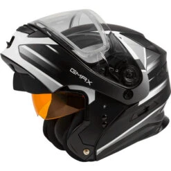 Gmax MD-01S Descendant Helmet - Dual Shield -Motorcycle Helmet Store gmax dm 01s descendant helmet dual shield matte black white flip up 70479.1669463119