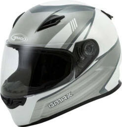 Gmax FF-49 Deflect Helmet White/Blue 3XL