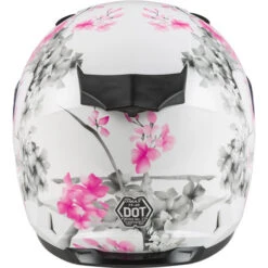 Gmax FF-49S Blossom Snow Helmet - Dual Shield -Motorcycle Helmet Store gmax ff 49s blossom helmet dual shield white pink grey back 16013.1603345184