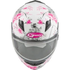 Gmax FF-49S Blossom Snow Helmet - Dual Shield -Motorcycle Helmet Store gmax ff 49s blossom helmet dual shield white pink grey top 43163.1603345174