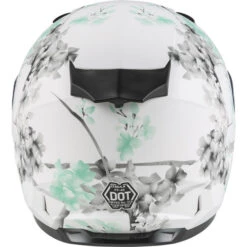 Gmax FF-49S Blossom Snow Helmet - Dual Shield -Motorcycle Helmet Store gmax ff 49s blossom helmet dual shield white teal grey back 21084.1603345171
