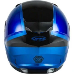 Gmax FF-49S Hail Snow Helmet - Electric Shield -Motorcycle Helmet Store gmax ff 49s hail helmet electric shield blue black back 71139.1603319412