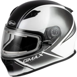 Gmax FF-49S Hail Snow Helmet - Electric Shield -Motorcycle Helmet Store gmax ff 49s hail helmet electric shield white black left 02091.1603319437