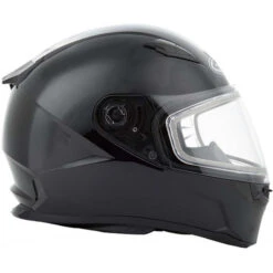 Gmax FF-49S Snow Helmet Solids - Dual Shield -Motorcycle Helmet Store gmax ff 49s snow with shield helmet black left 26187.1562915230