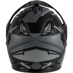 Gmax GM-11S Ripcord Helmet - Electric Shield -Motorcycle Helmet Store gmax gm 11s ripcord helmet electric shield matte black grey back 07939.1669508327