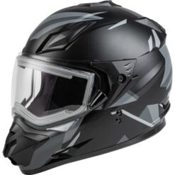 Gmax GM-11S Ripcord Helmet - Electric Shield -Motorcycle Helmet Store gmax gm 11s ripcord helmet electric shield matte black grey no visor 26679.1669508296