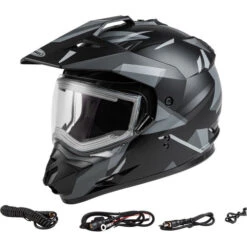 Gmax GM-11S Ripcord Helmet - Electric Shield -Motorcycle Helmet Store gmax gm 11s ripcord helmet electric shield matte black grey set 00167.1669508311