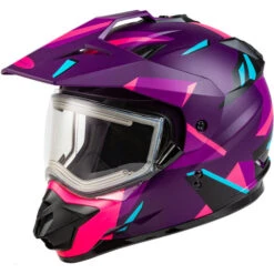 Gmax GM-11S Ripcord Helmet - Electric Shield -Motorcycle Helmet Store gmax gm 11s ripcord helmet electric shield matte purple pink 87388.1669508344