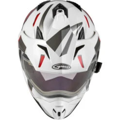 Gmax GM-11S Ripcord Helmet - Electric Shield -Motorcycle Helmet Store gmax gm 11s ripcord helmet electric shield white grey red top 43163.1669508244