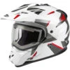 Gmax GM-11S Ripcord Helmet - Electric Shield -Motorcycle Helmet Store gmax gm 11s ripcord helmet electric shield white grey red 05180.1669508223
