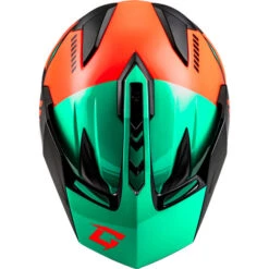 Gmax GM-11S Ronin Snow Helmet - Electric Shield -Motorcycle Helmet Store gmax gm 11s ronin electric shield helmet black aqua coral top 52074.1698618502