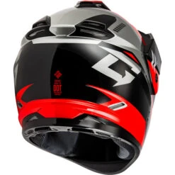 Gmax GM-11S Ronin Snow Helmet - Electric Shield -Motorcycle Helmet Store gmax gm 11s ronin electric shield helmet black red back right 75456.1698618528