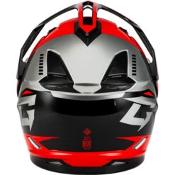 Gmax GM-11S Ronin Snow Helmet - Electric Shield -Motorcycle Helmet Store gmax gm 11s ronin electric shield helmet black red back 86828.1698618564
