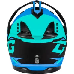 Gmax GM-11S Ronin Snow Helmet - Electric Shield -Motorcycle Helmet Store gmax gm 11s ronin electric shield helmet matte black blue back 79631.1698618567