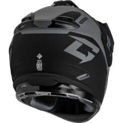 Gmax GM-11S Ronin Snow Helmet - Electric Shield -Motorcycle Helmet Store gmax gm 11s ronin electric shield helmet matte black silver back right 52222.1698618525