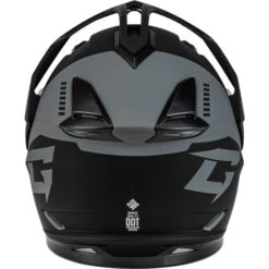 Gmax GM-11S Ronin Snow Helmet - Electric Shield -Motorcycle Helmet Store gmax gm 11s ronin electric shield helmet matte black silver back 67119.1698618562