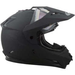 Gmax GM-11S Snow Helmet Solids - Electric Shield -Motorcycle Helmet Store gmax gm 11s snow electric shield helmet matte black right 53202.1562910568