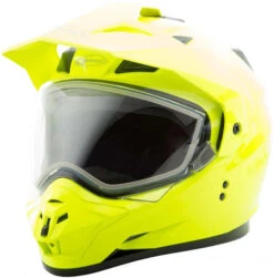 Gmax GM-11S Snow Helmet Solids - Dual Shield -Motorcycle Helmet Store gmax gm 11s snow helmet solid hi vis left 14527.1562900410