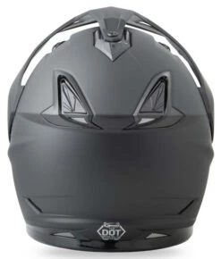 Gmax GM11 Solid Helmet -Motorcycle Helmet Store gmax gm11 solid helmet flat black back 26669.1499608745