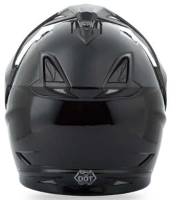 Gmax GM11 Solid Helmet -Motorcycle Helmet Store gmax gm11 solid helmet gloss black back 84461.1499608745