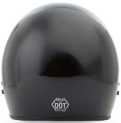 Gmax GM2 Solid Helmet -Motorcycle Helmet Store gmax gm2 solid helmet gloss black back 27276.1497494624
