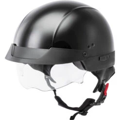 Gmax HH-75 Helmet Solid -Motorcycle Helmet Store gmax hh 75 naked helmet solid gloss black clear shield 41831.1588160110