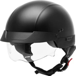 Gmax HH-75 Helmet Solid -Motorcycle Helmet Store gmax hh 75 naked helmet solid matte black clear shield 99946.1588160149