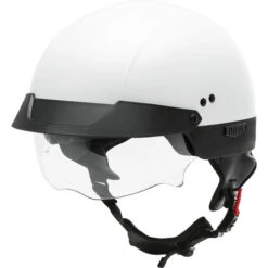 Gmax HH-75 Helmet Solid -Motorcycle Helmet Store gmax hh 75 naked helmet solid white clear shield 61618.1588160128