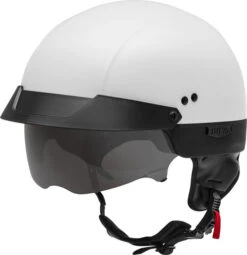 Gmax HH-75 Helmet Solid -Motorcycle Helmet Store gmax hh 75 naked helmet solid white smoke shield 09710.1588160122
