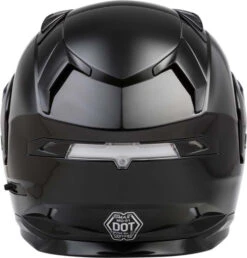 Gmax MD-01 Helmet Solids -Motorcycle Helmet Store gmax md 01 helmet solid gloss black back 16349.1560299277