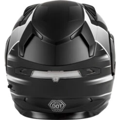 Gmax MD-01S Descendant Helmet - Electric Shield -Motorcycle Helmet Store gmax md 01s descendant helmet electric shield matte black white back 46805.1669970661