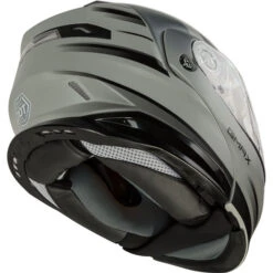 Gmax MD-01S Descendant Helmet - Electric Shield -Motorcycle Helmet Store gmax md 01s descendant helmet electric shield matte grey silver back right 28193.1669970566