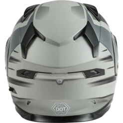 Gmax MD-01S Descendant Helmet - Electric Shield -Motorcycle Helmet Store gmax md 01s descendant helmet electric shield matte grey silver back 92388.1669970563