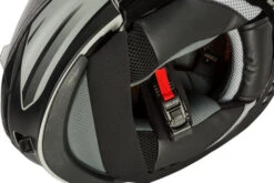 Gmax MD-01S Descendant Helmet - Electric Shield -Motorcycle Helmet Store gmax md 01s descendant helmet electric shield matte grey silver bottom 54999.1669970557