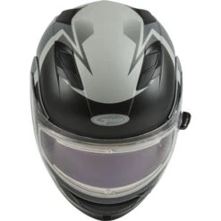Gmax MD-01S Descendant Helmet - Electric Shield -Motorcycle Helmet Store gmax md 01s descendant helmet electric shield matte grey silver front 56727.1669970548