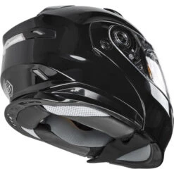 Gmax MD-01S Modular Snow Helmet - Dual Shield -Motorcycle Helmet Store gmax md 01s modular snow dual shield helmet black back right 18427.1698272849