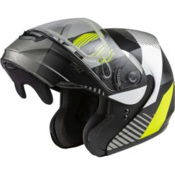 Gmax MD-04S Reserve Helmet - Dual Shield -Motorcycle Helmet Store gmax md 04s reserve snow helmet dual shield black hi viz flip up 39682.1669458323