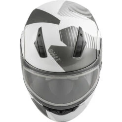 Gmax MD-04S Reserve Helmet - Dual Shield -Motorcycle Helmet Store gmax md 04s reserve snow helmet dual shield white silver front 17825.1669458373