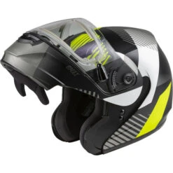 Gmax MD-04S Reserve Helmet - Electric Shield -Motorcycle Helmet Store gmax md 04s reserve snow helmet electric shield black hi viz flip up 73549.1669375524