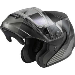 Gmax MD-04S Reserve Helmet - Electric Shield -Motorcycle Helmet Store gmax md 04s reserve snow helmet electric shield dark silver black flip up 29432.1669375432