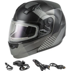 Gmax MD-04S Reserve Helmet - Electric Shield -Motorcycle Helmet Store gmax md 04s reserve snow helmet electric shield dark silver black set 36186.1669375437