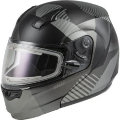 Gmax MD-04S Reserve Helmet - Electric Shield -Motorcycle Helmet Store gmax md 04s reserve snow helmet electric shield dark silver black 59491.1697854290