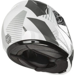 Gmax MD-04S Reserve Helmet - Electric Shield -Motorcycle Helmet Store gmax md 04s reserve snow helmet white silver back right 52387.1669374406