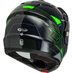 Gmax MD-74S Spectre Snow Helmet - Electric Shield 35 Gmax MD-74S Spectre Snow Helmet - Electric Shield -Motorcycle Helmet Store gmax md 74s specter electric shield helmet grey neon green back right 61121.1698714407