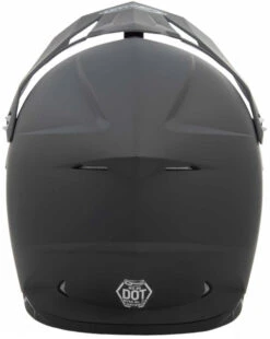Gmax MX-86 Solid Helmet Flat Black -Motorcycle Helmet Store gmax mx86 solid helmet flat black back 34540.1499605459