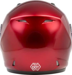 Gmax OF-17 Helmet Solids -Motorcycle Helmet Store gmax of 17 helmet solid candy red back 81931.1560420512